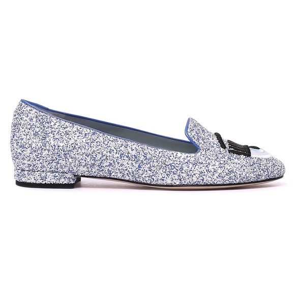 🚫SOLD OUT🚫Flirting ballerinas Glitter Loafers - Silver/ Blue - Picture 3 of 7